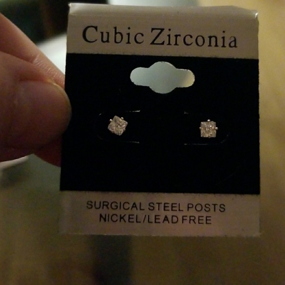 Cubic Zirconia Studs - Picture 4 of 4